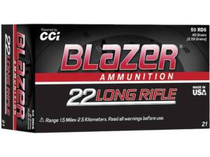 Blazer 22LR Ammo 40 Grain Round Nose Of 5000 Rounds