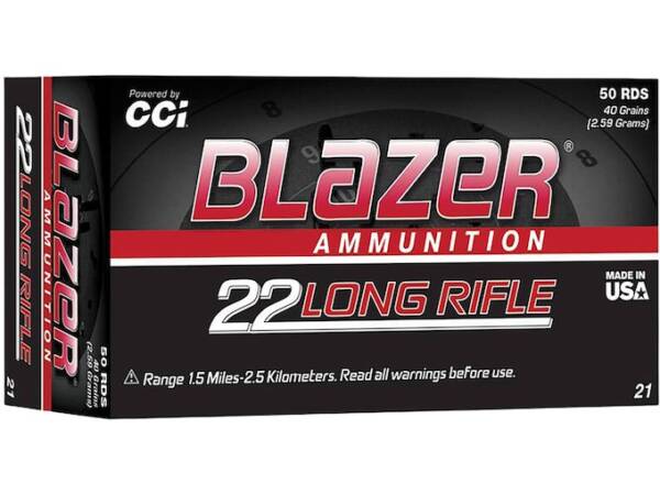 Blazer 22LR Ammo 40 Grain Round Nose Of 5000 Rounds
