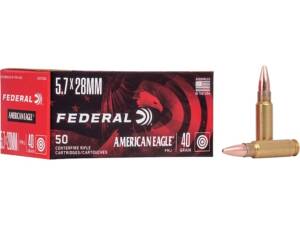 Federal American Eagle 5.7x28mm FN Ammo 40 Grain Full Metal Jacket