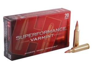 Hornady Superformance Varmint 22-250 Remington Ammo 50 Grain Hornady V-Max Polymer Tip Box of 1000