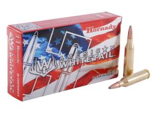 Hornady American Whitetail 243 Winchester Ammo 100 Grain Hornady Interlock Jacketed Soft Point Box of 1000