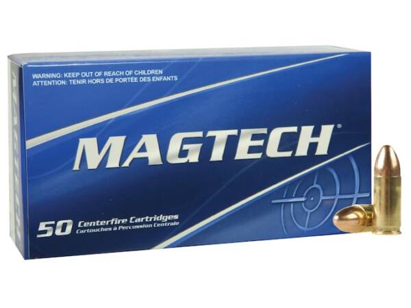Magtech 9mm Luger Ammo 115 Grain Full Metal Jacket