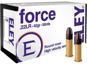 Eley Force 22LR Ammo 42 Grain Round Nose Of 5000 Rounds