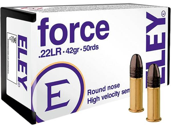Eley Force 22LR Ammo 42 Grain Round Nose Of 5000 Rounds
