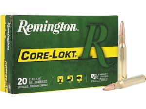 Remington Core-Lokt 270 Winchester Ammo 130 Grain Jacketed Soft Point Box of 1000