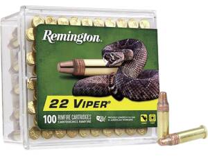 Remington Viper Hyper Velocity 22LR Ammo 36 Grain Plated Truncated Cone Of 5000 Rounds