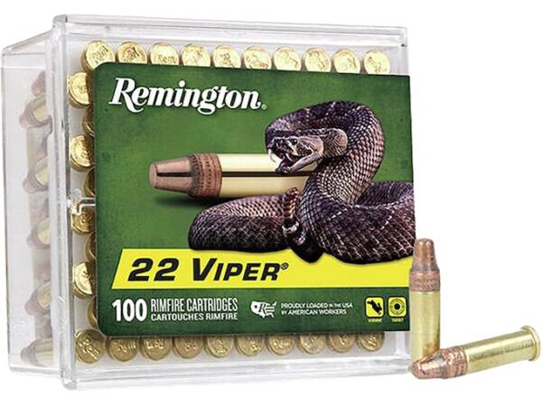 Remington Viper Hyper Velocity 22LR Ammo 36 Grain Plated Truncated Cone Of 5000 Rounds