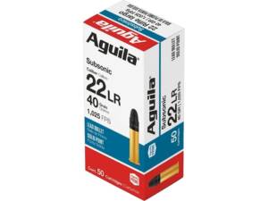 Aguila Subsonic 22LR Ammo 40 Grain Round Nose Of 5000 Rounds