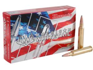 Hornady American Whitetail 300 Winchester Magnum Ammo 180 Grain Hornady Interlock Jacketed Soft Point Box of 1000