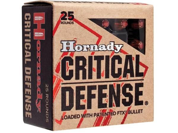 Hornady Critical Defense 5.7x28mm FN Ammo 40 Grain Hornady FTX Polymer Tip Box of 1000