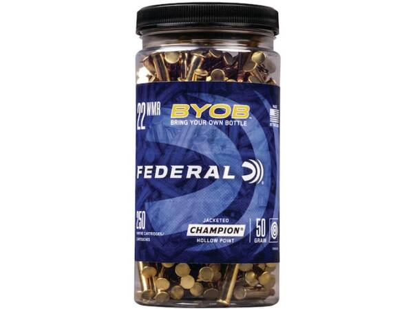 Federal BYOB 22 Winchester Magnum Rimfire (WMR) Ammo 50 Grain Jacketed Hollow Point
