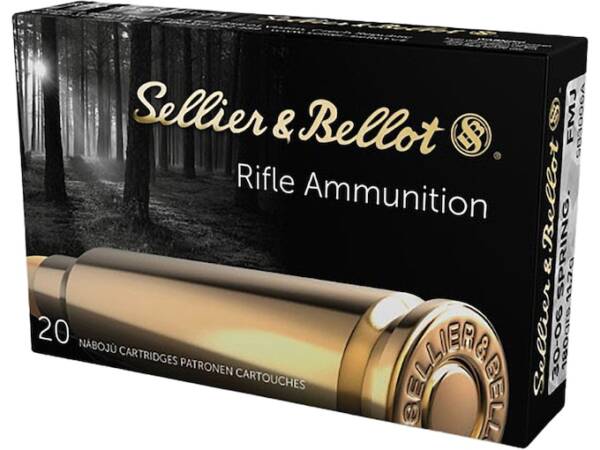 Sellier & Bellot 30-06 Springfield Ammo 180 Grain Full Metal Jacket