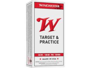 Winchester White Box USA 38 Special Ammo 130 Grain Full Metal Jacket of 1000