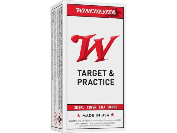 Winchester White Box USA 38 Special Ammo 130 Grain Full Metal Jacket of 1000