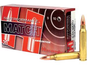 Hornady Superformance Match 5.56x45mm NATO Ammo 75 Grain Jacketed Hollow Point Box of 1000