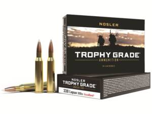 Nosler Trophy Grade 338 Lapua Magnum Ammo 300 Grain Nosler AccuBond Bonded Polymer Tip Box of 200