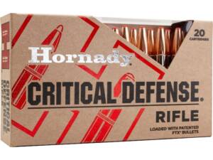 Hornady Critical Defense 223 Remington Ammo 73 Grain Hornady FTX Polymer Tip Box of 1000