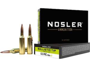 Nosler BT 6.5 PRC Ammo 140 Grain Nosler Ballistic Tip Polymer Tip Box of 1000