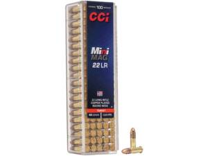 CCI Mini-Mag 22LR Ammo 40 Grain Plated Round Nose Of 5000 Rounds