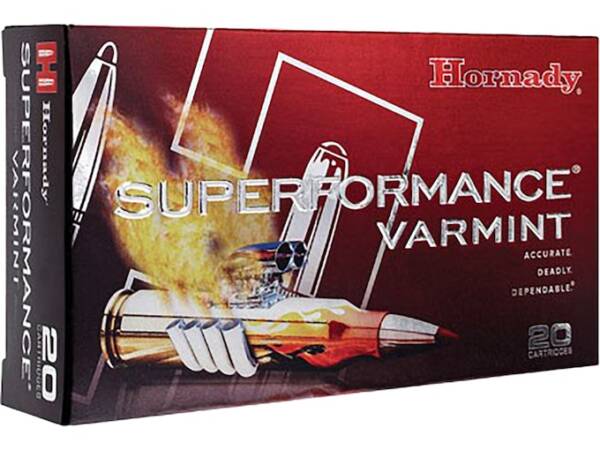 Hornady Superformance Varmint 17 Hornet Ammo 20 Grain Hornady V-Max Polymer Tip Box of 1000