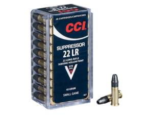CCI Suppressor 22LR Ammo 45 Grain Lead Hollow Point Of 5000 Rounds