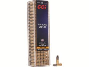 CCI Sub-Sonic 22LR Ammo 40 Grain Lead Hollow Point Of 5000 Rounds