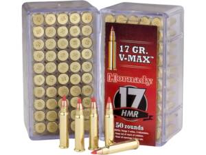 Hornady Varmint Express 17 Hornady Magnum Rimfire (HMR) Ammo 17 Grain Polymer Tip of 1000