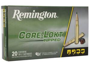 Remington Core-Lokt Tipped 270 Winchester Ammo 130 Grain Polymer Tip Box of 1000