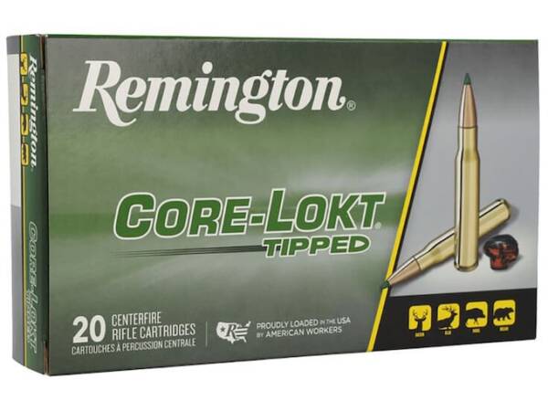 Remington Core-Lokt Tipped 270 Winchester Ammo 130 Grain Polymer Tip Box of 1000
