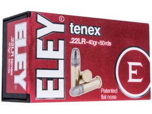 Eley Tenex EPS 22LR Ammo 40 Grain Flat Nose
