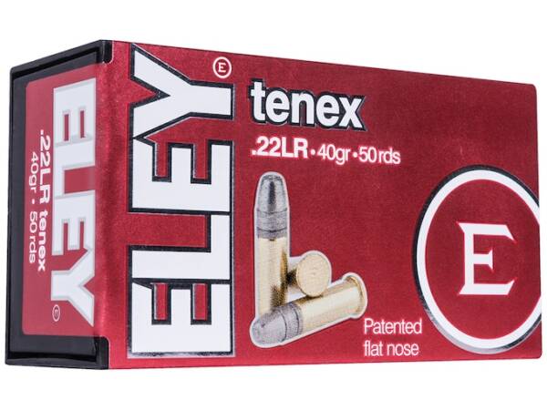 Eley Tenex EPS 22LR Ammo 40 Grain Flat Nose