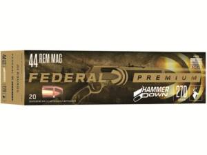 Federal Premium HammerDown 44 Remington Magnum Ammo 270 Grain Bonded Jacketed Soft Point Box of 1000