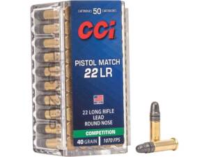 CCI Pistol Match 22LR Ammo 40 Grain Round Nose Of 5000 Rounds