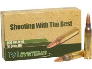 IMI M193 5.56x45mm NATO Ammo 55 Grain Full Metal Jacket Of 1000 Rounds