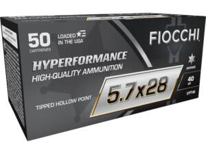 Fiocchi Hyperformance 5.7x28mm FN Ammo 35 Grain Polymer Tip Lead Free Box of 1000