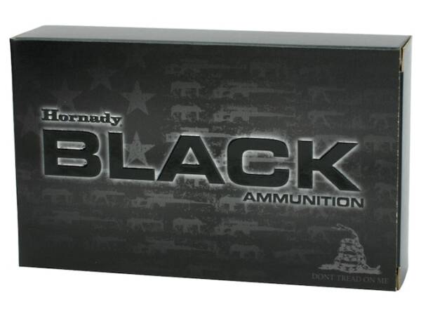 Hornady Black 5.56x45mm NATO Ammo 75 Grain Hornady Interlock Jacketed Soft Point Box of 1000