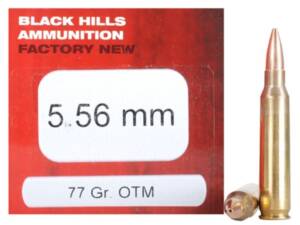 Black Hills 5.56x45mm NATO Ammo 77 Grain Open Tip Match Of 1000
