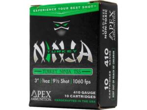 Apex Turkey Ninja TSS 410 Ammo 3 9-12 Tungsten Shot 78 oz Box of 10