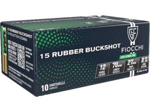 Fiocchi Exacta 12 Gauge Rubber Buckshot Ammo 234