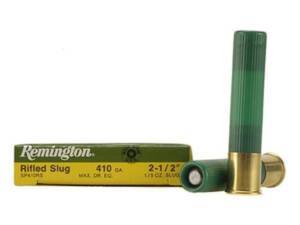 Remington Slugger 410 Rifled Slug 2-12 15oz Box of 5
